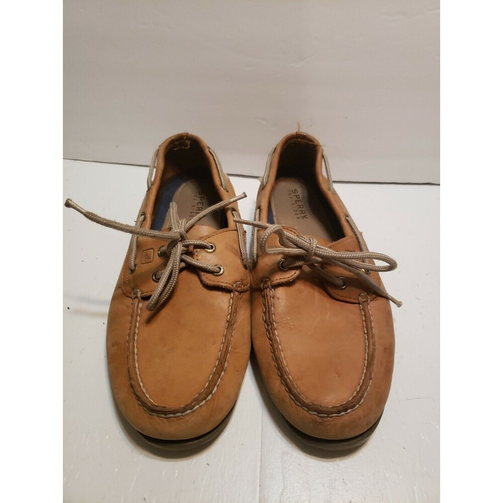 SPERRY TOP-SIDER A/O 2-Eye Brown Sz 9 W Men Boat Shoes